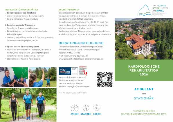 Kardiologische Rehabilitation Flyer
